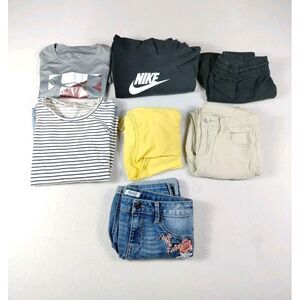 Childrens Place Cat Jack Wonder Nation Mudd Nike UA Oshkosh Lot Of 7 Girls 14 XL